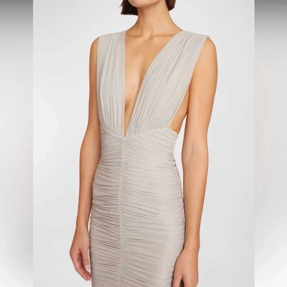 Alex Perry Keanan Plunging Ruched Mini Dress - Picture 5 of 5